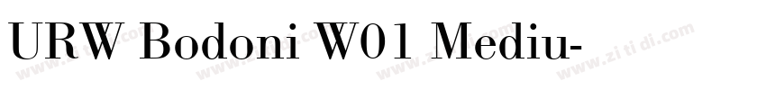 URW Bodoni W01 Mediu字体转换